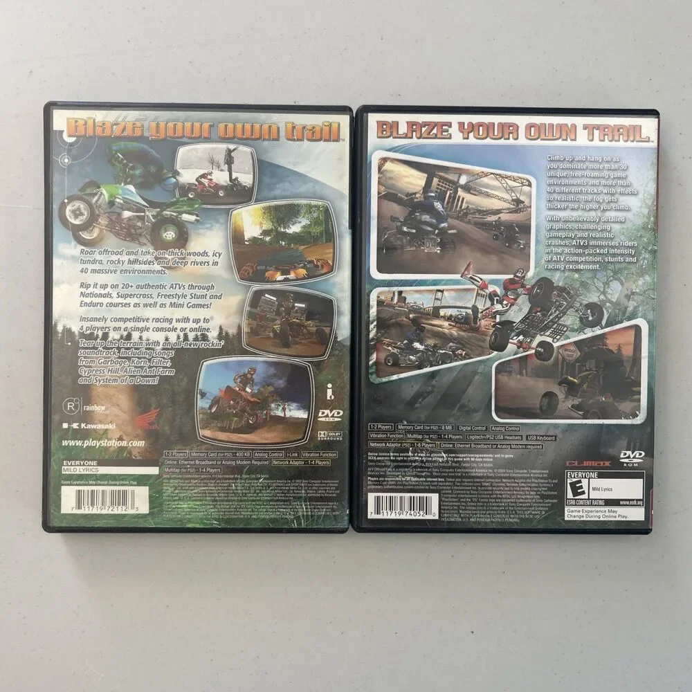 ATV Offroad Fury 2 & 3 PS2 Bundle Sony PlayStation 2 2004 CIB Complete Tested